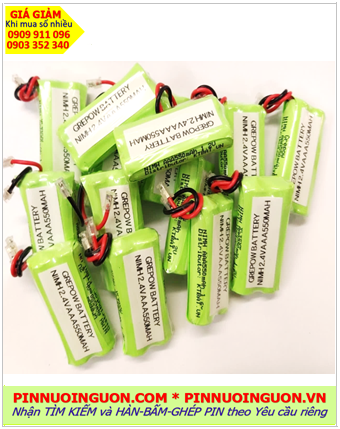Pin sạc 2.4v-AAA550mAh; Pin điện thoại bàn không dây 2.4v-AAA550mAh /Nhận ghép Pin 